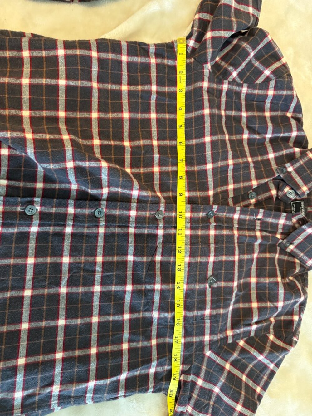 Todd Snyder One Pocket Flannel Shirt Red Black Plaid Buttoned Collar Small - Picture 8 of 15